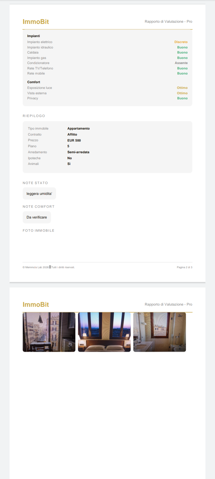 Dettaglio PDF ImmoBit